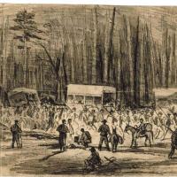 Scene on Jerusalem Plank Road during the Siege of Petersburg