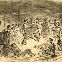 Evening Amusement of the Coloured Servants and Contrabands during the Siege of Petersburg