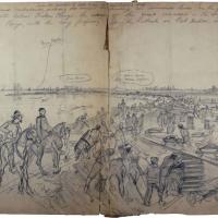 One Thousand Contrabands Building a Levee on the Mississippi River